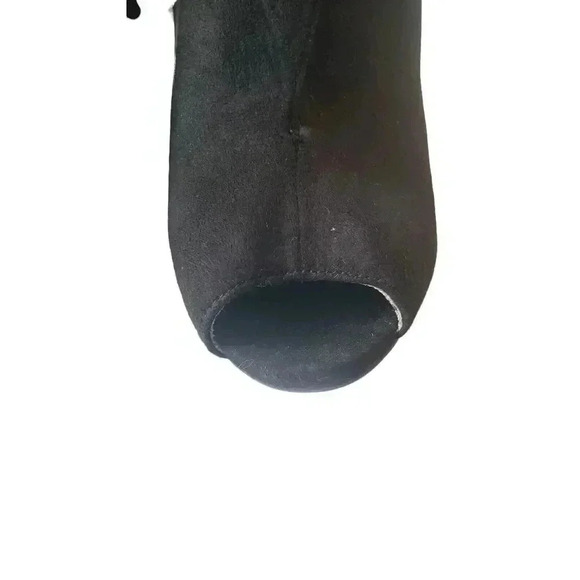 Christian‎ Siriano For Payless Red High Heels Pumps Black Suede Size 10 - Picture 6 of 13